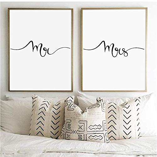Cadeaux pour les jeunes mariés avec cette toile couple romantique
