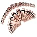 BodyJ4You 28PCS Stretching Kit Stainless Steel Tapers and Plugs Rose Goldtone 12G-0G Ear Gauge Expanders