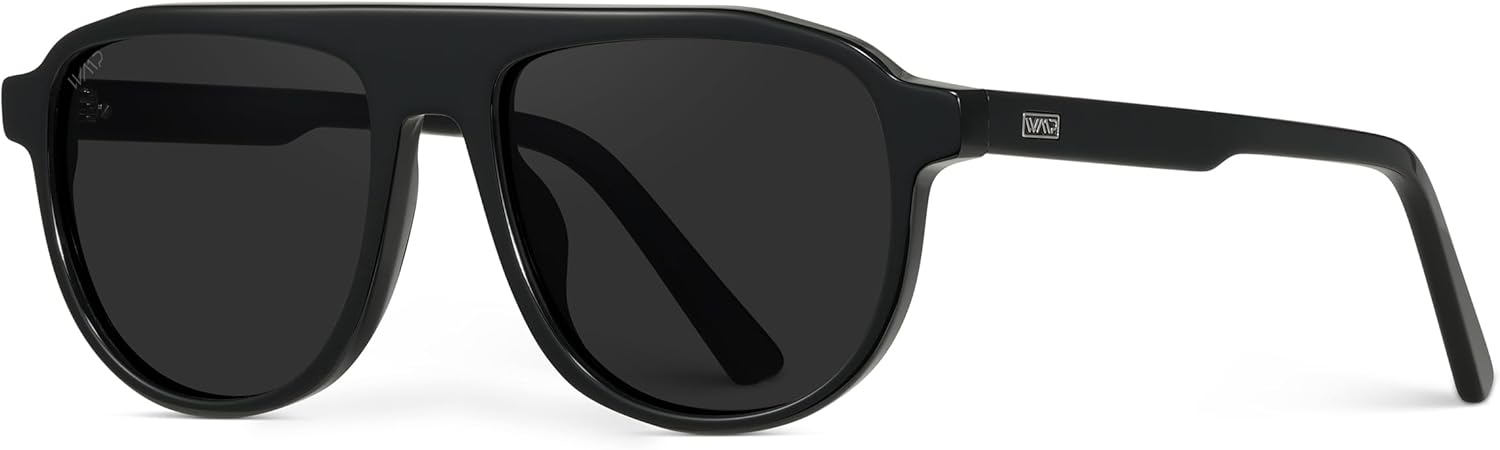 WearMe Pro Bold Retro Polarized Aviator Sunglasses | Geometric Flat Top Frame Design, Gradient Lenses