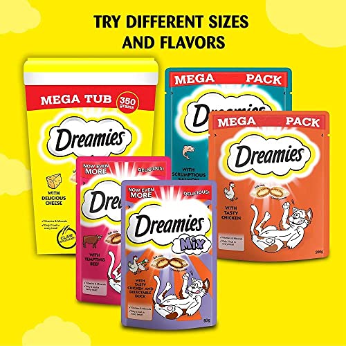 Dreamies Cat Treats, Tasty Snacks with Delicious Tuna Flavour, Pack of 2 (2 x 350 g) - Image 10