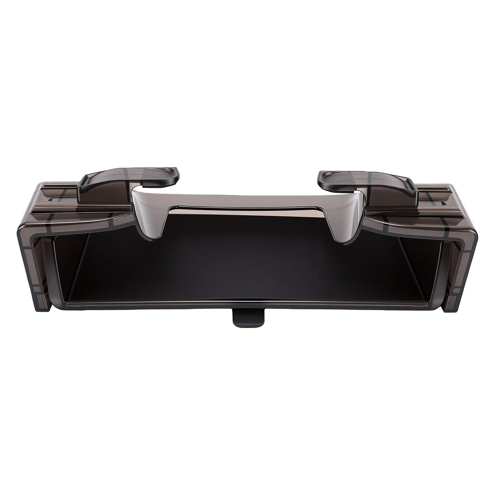 aqxreight Scatola Portaoggetti Nascosta per Console Centrale, Organizer sotto Schermo con Tappetini Antiscivolo in Silicone per Telefono Occhiali Chiavi, per Auto