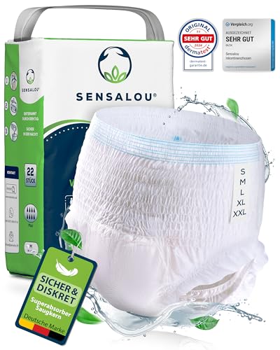 Sensalou Inkontinenz-Windel-Höschen Größe S - Testpaket 2 Stück für...