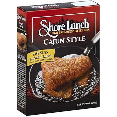 Shore Lunch Cajun Style Fish Breading & Batter Mix, 9 Ounce (Pack of 10) Cover
