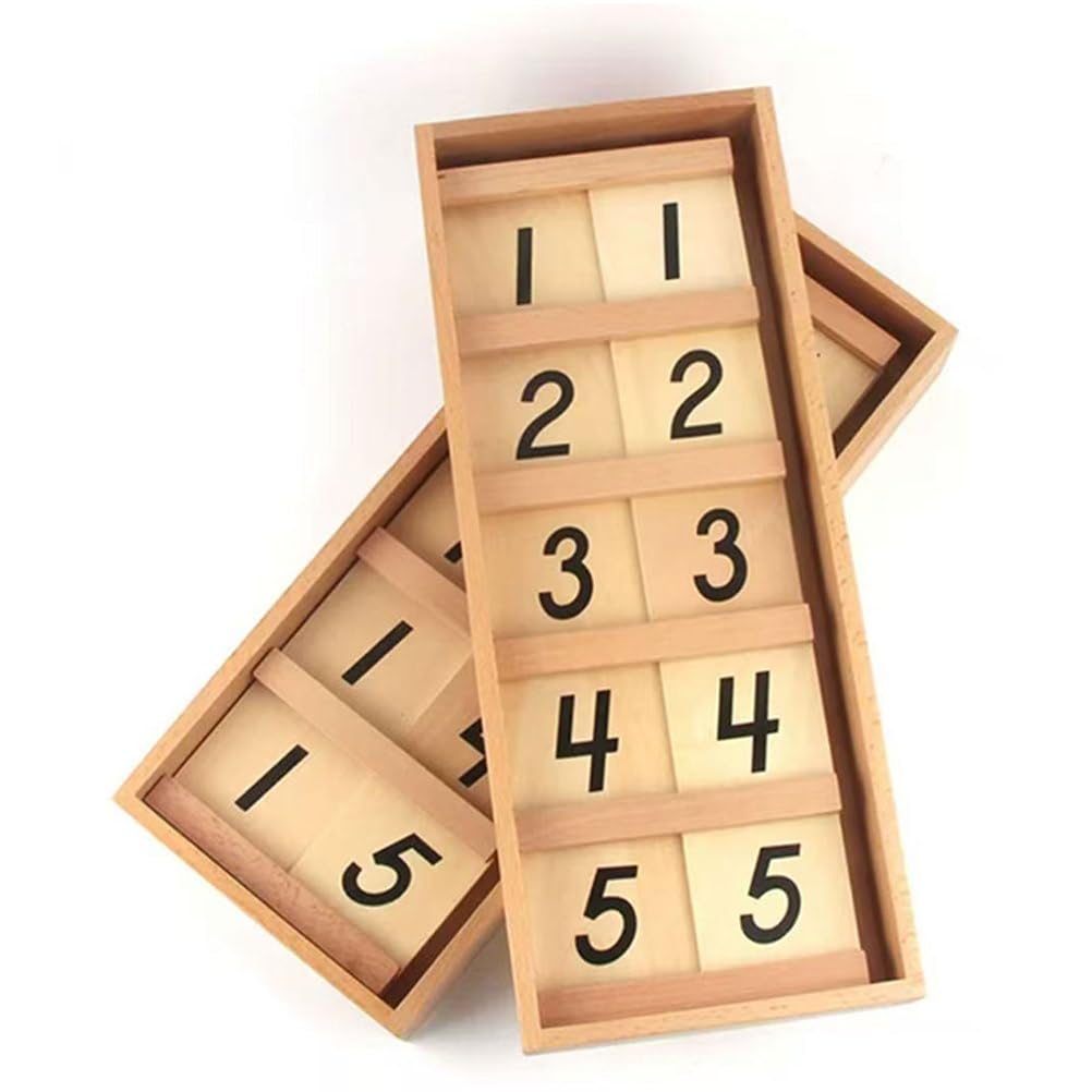 Montessori Seguin Brett Zahlen Lernspielzeug aus Holz, Vorschule Mathematik Zählen & Zahlen erkennen Lehrmittel