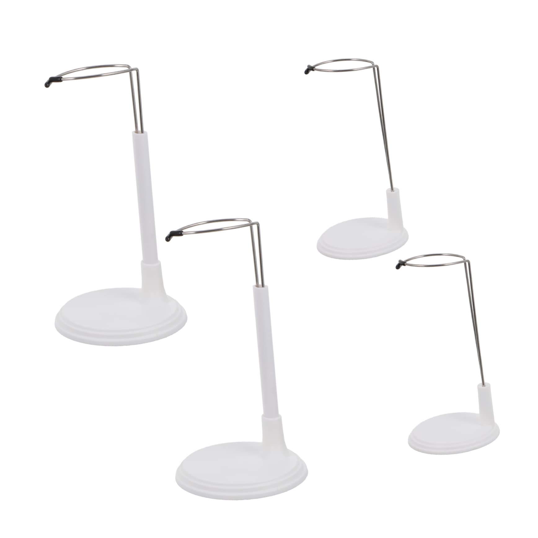 WOONEKY Doll Bracket Lightweight Design 4pcs Doll Stand for Fashion Show for Toy House Organization