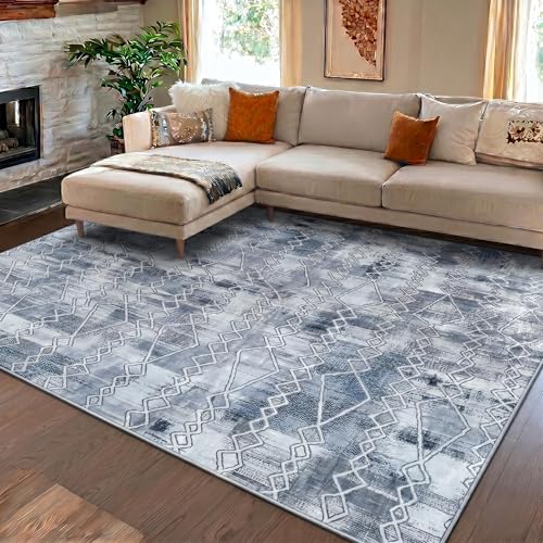 Image of Medallion Vintage Look Carpet for Living Room Bedroom Dining Room | Washable Area Rug with Non Slip TPR Backing | Modern Floor Carpet for Home(Design10-22x55 Inches)