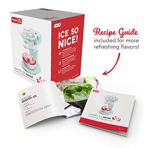 Dash Shaved Ice Maker + Slushie Machine With Stainless Steel Blades For Snow Cone, Margarita + Frozen Cocktails, Organic, Sugar Free, Flavored Healthy Snacks For Kids & Adults - Aqua #TOP5