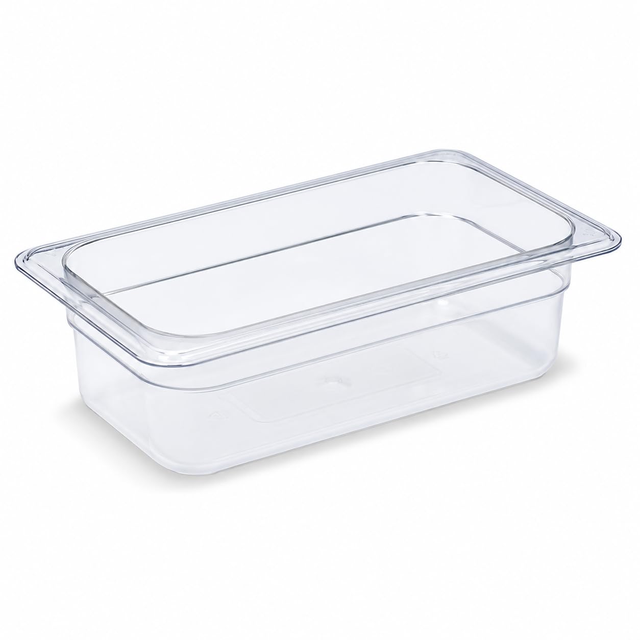 1/4 Size Food Pan by Glownary – 1/4 Size, 2.5 liters, Polypropylene, Translucent, Model 247fp142pp