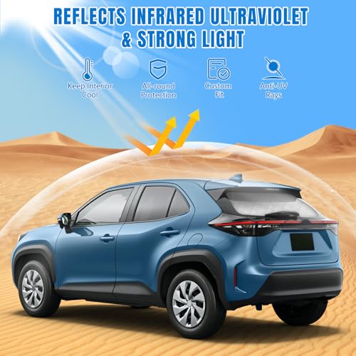 Parasol para Luna Trasera en Viajes de Verano con Toyota Yaris Cross 2020-2026 3
