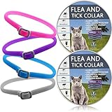 Cat Repellent Treatment, 3PCS Adjustable Cat Collars Built-in Pant-Based Formula Collar for Cats Repellent
