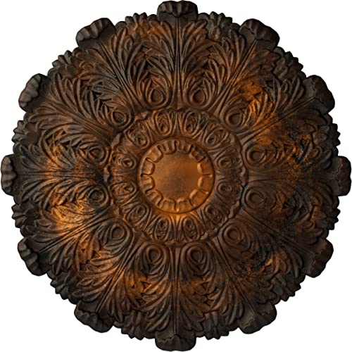 Image of Ekena Millwork CM31DURUS Durham Ceiling Medallion, Rust, 31 inchOD x 1 1 /2 inchP