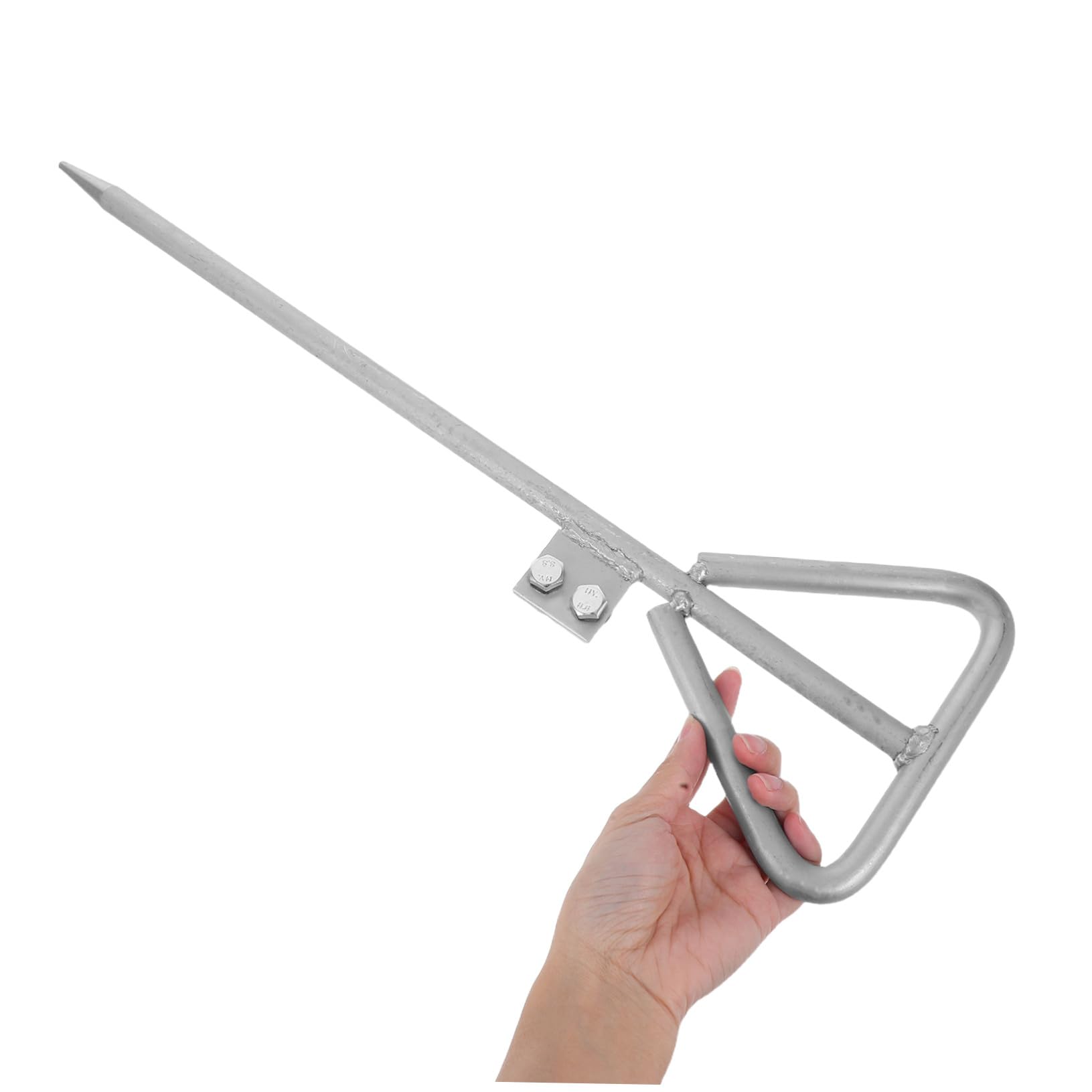 Kisangel Asta di Terra Zincata Portatile Kit di Messa Terra per Impianto Elettrico Strumento di Installazione Adatto per Recinzione Elettrica e Sistemi Domestici