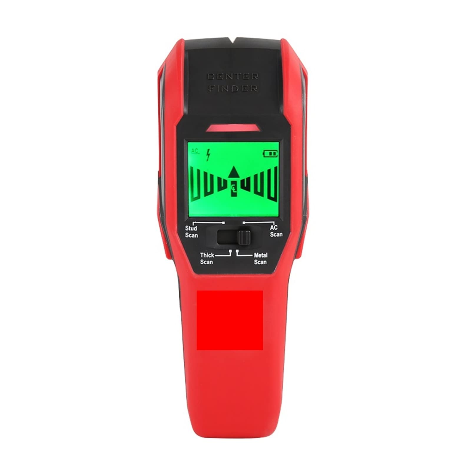Detector de Montantes Detector de escáner Pared Buscador Pernos Metal no Ferroso Voltaje CA Cable Vivo Detección Madera Cobre con indicación zumbador