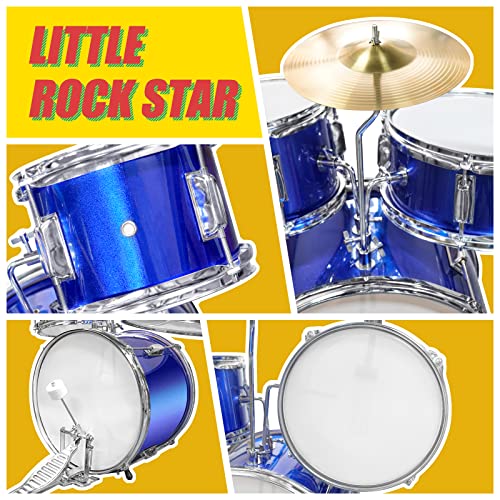 Slade Drum Set, Kids Drum Set, Drum Kit, Drum Sets, Drumset, Kid Drum Set, Drum Set For Kids, Kids Drum Sets, 3-Piece Kids Drum Set, Blue #TOP4