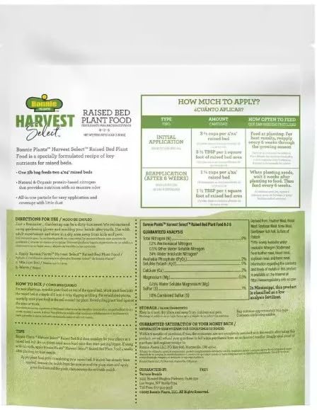 Harvest Select 3 lbs. Abono Orgánico Natural para Vegetales y Hierbas miniatura 5