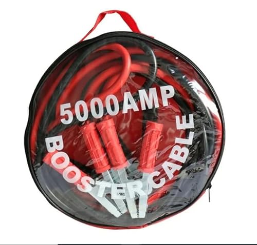 SQUADO Cavo di Avviamento per Auto 5000 A, Cavo di Emergenza per Batterie Scariche o Deboli, Ad Alta Resistenza