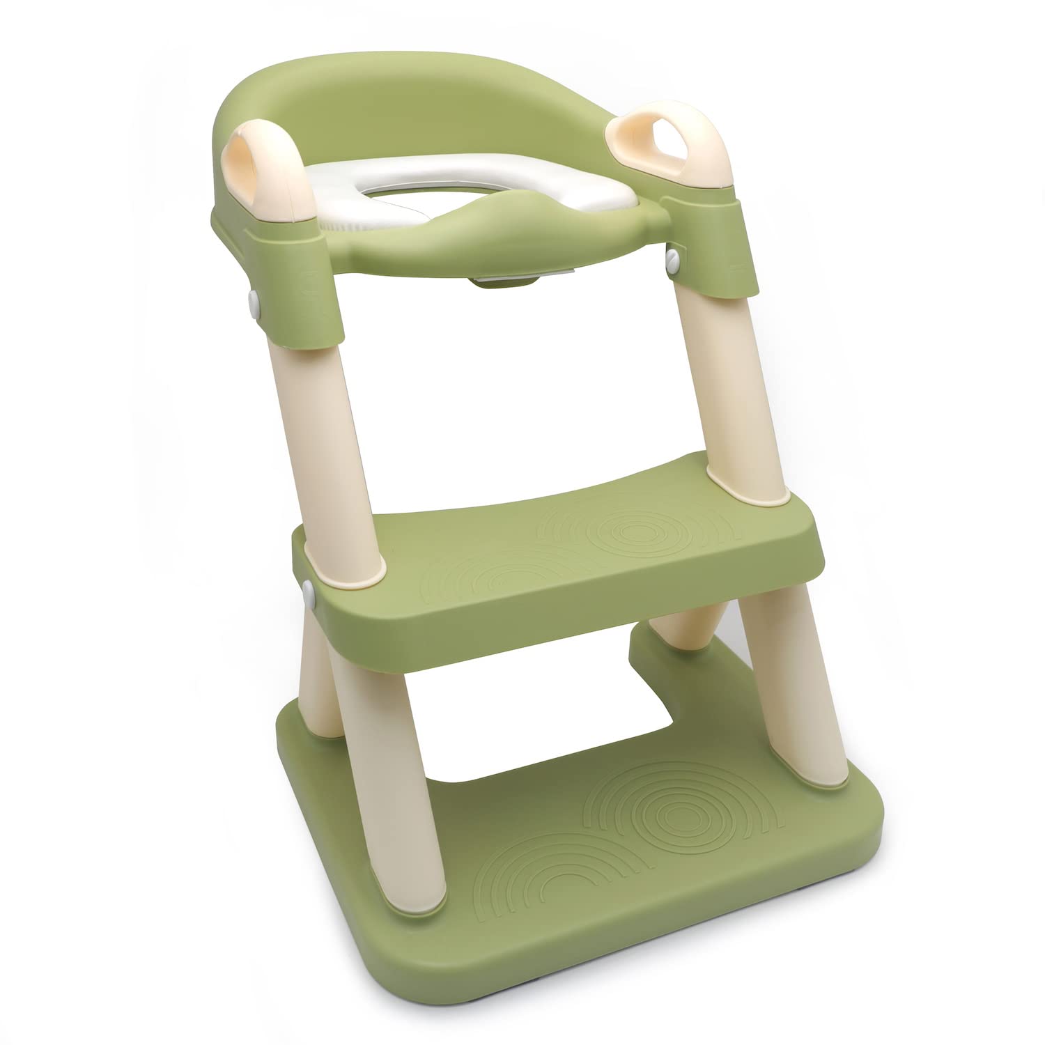 HTTMT- Green Wider Step Toddler Potty Training Seat Ladder Toilet Chair Infant Kid Bathroom Trainer