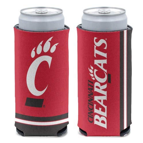 NCAA Cincinnati Bearcats Slim Can Cooler, Team Colors, One Size