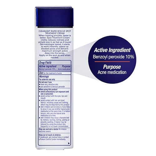 Miniatura 9 de Clearasil Ultra Rapid Action - Crema de tratamiento para el acné que desaparece la acción 1 onza paquete de 2