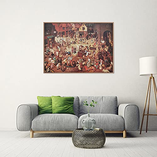 MISITU Klassische Puzzles 2000 Teile für Erwachsene, Gemälde von Pieter Bruegel der Ältere Kinder Große Puzzle ab 14… – Bild 8