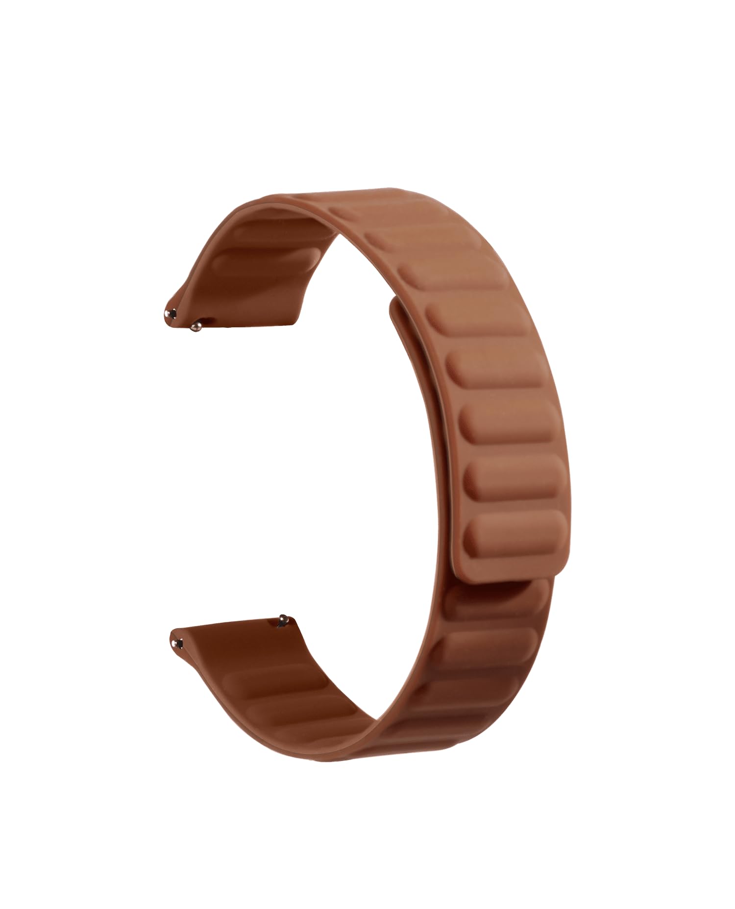 DailyObjects Brown Silicone Magnetic Poppy Watchband compatible with Samsung/OnePlus/Fitbit Smartwatches (20mm) (Watch not Included) (B0D6GSKMLY) Amazon Price History, Amazon Price Tracker