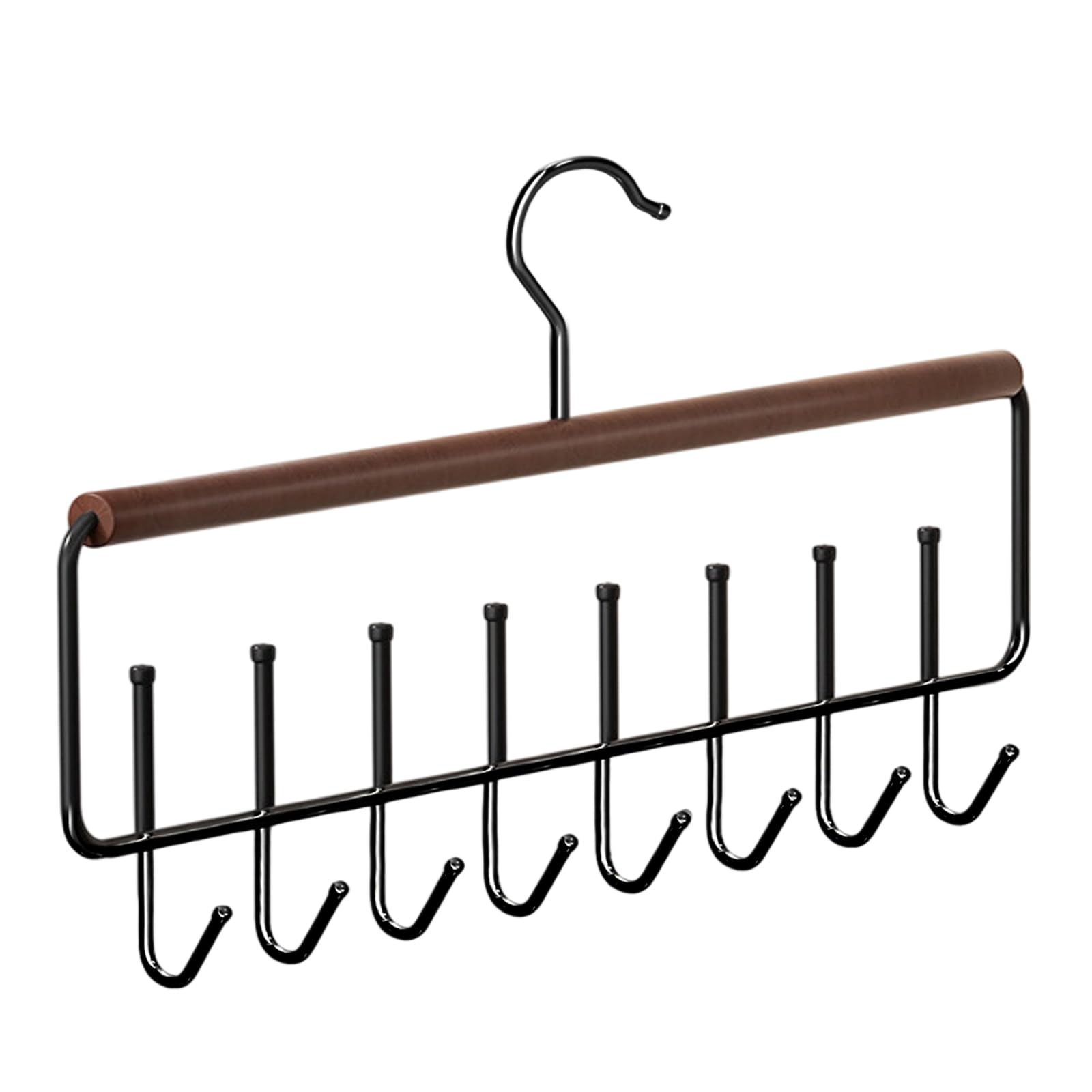 Zbiianxer A Space Saving Wood Wall Hanger With Steel Hook For Hanging Clothes Bags Ccessories Entryway Storage Minimalists Door Hook Storage Solution