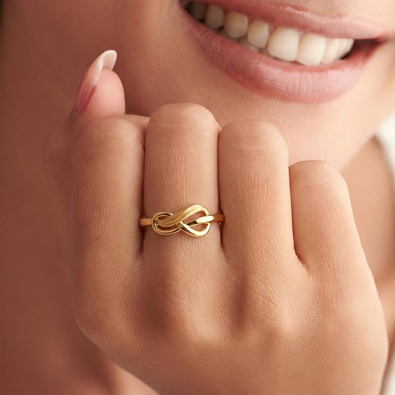 Image of KISNA 9KT / 14KT / 18KT Infinia Yellow Gold Ring For Women | S14