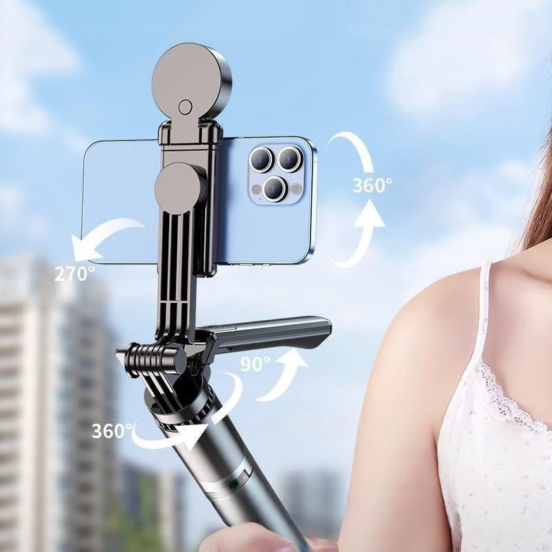 Palo selfie todo en uno con control remoto bluetooth para fotos perfectas 5