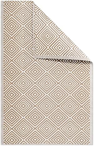 Myheimly Outdoor-Teppich ARAKIL 120x180cm - Schwarzer Terrassenteppich Aus PP