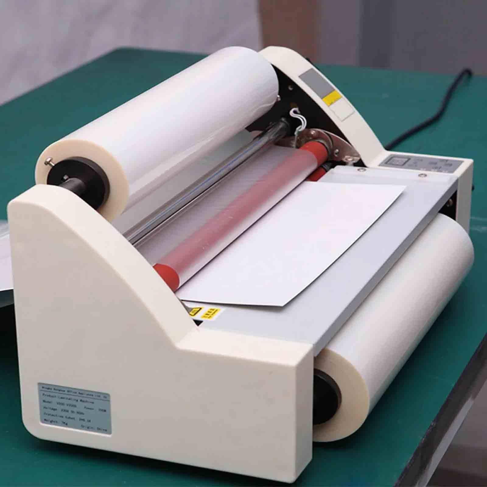 Plastificatrice a Caldo/Freddo da 350 mm, plastificatrice monofacciale/bifacciale, plastificatrice Termica per Ufficio e Scuola, plastificazione a Caldo e a Freddo.,
