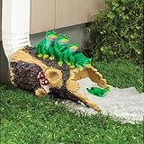 Elenon Cute Frog Decorative Gutter Downspout Extension Statue, Gutter Guardian Rain Downspout Splash Block Outdoor, Garden Rain Downspout Extender for 3" × 4" Downspouts Decor