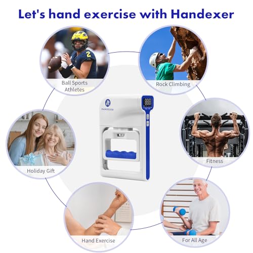 Image of Grip Strength Tester 265lb /120kg, Digital Hand Dynamometer FDA Registered with Backlit LCD for Grip Strength Testing and Training