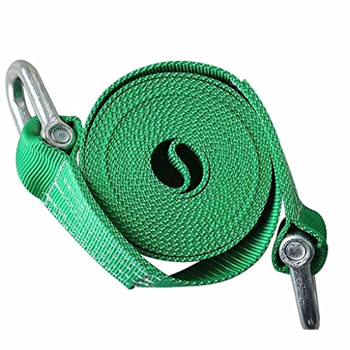Sangle de remorquage 33000LB verte robuste avec boucles pour voiture et Jeep