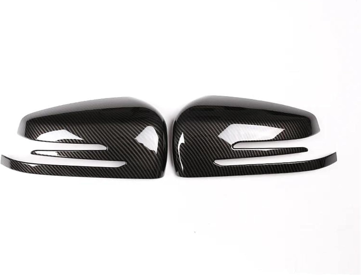 Rearview Mirror Shells for Mercedes for Benz A B C E S Cla Gla Glk CLS Class W176 W204 W117 X156 X204 2008-2019 Side Door Rearview Mirror Cap Cover Trim (Yellow Edge)