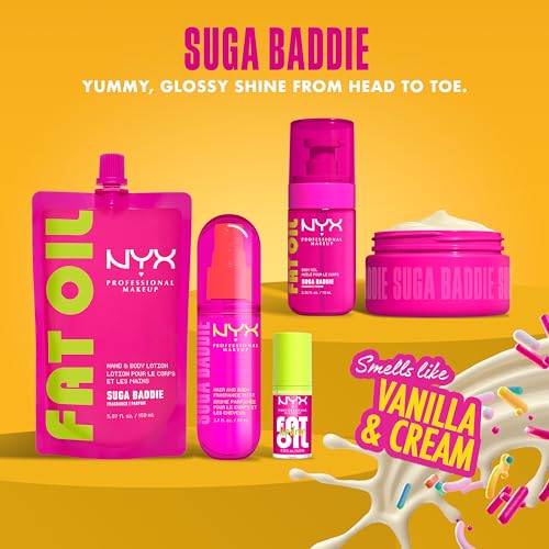 NYX PROFESSIONAL MAKEUP Fat Oil Body Butter in Suga Baddie, Vanilla Scented Body Cream with Avocado Oil and Shea Butter for 24 HR Hydration, Fast Absorbing, Whipped Formula, Vegan & Cruelty-Free - image 9