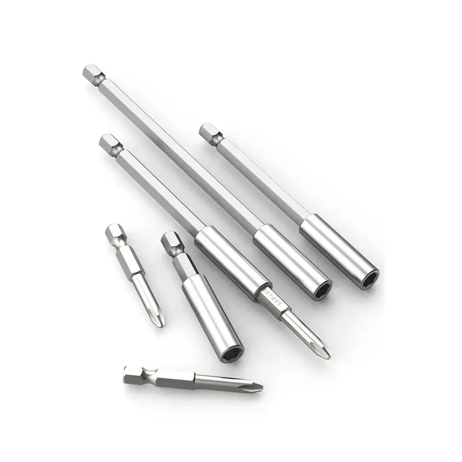 1/10.2 cm sześciokątny magnetyczny uchwyt na bity przedłużające wiertło 60/75/100/150 mm 1 szt. (60 75 100 150 mm)