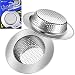 Kitchen Sink Strainer, 2 PCS Anti-clogging Sink Drain Strainer, 4.5" Diameter Mesh Drain Cover Strainer Stainless Steel with Safe Double Edges