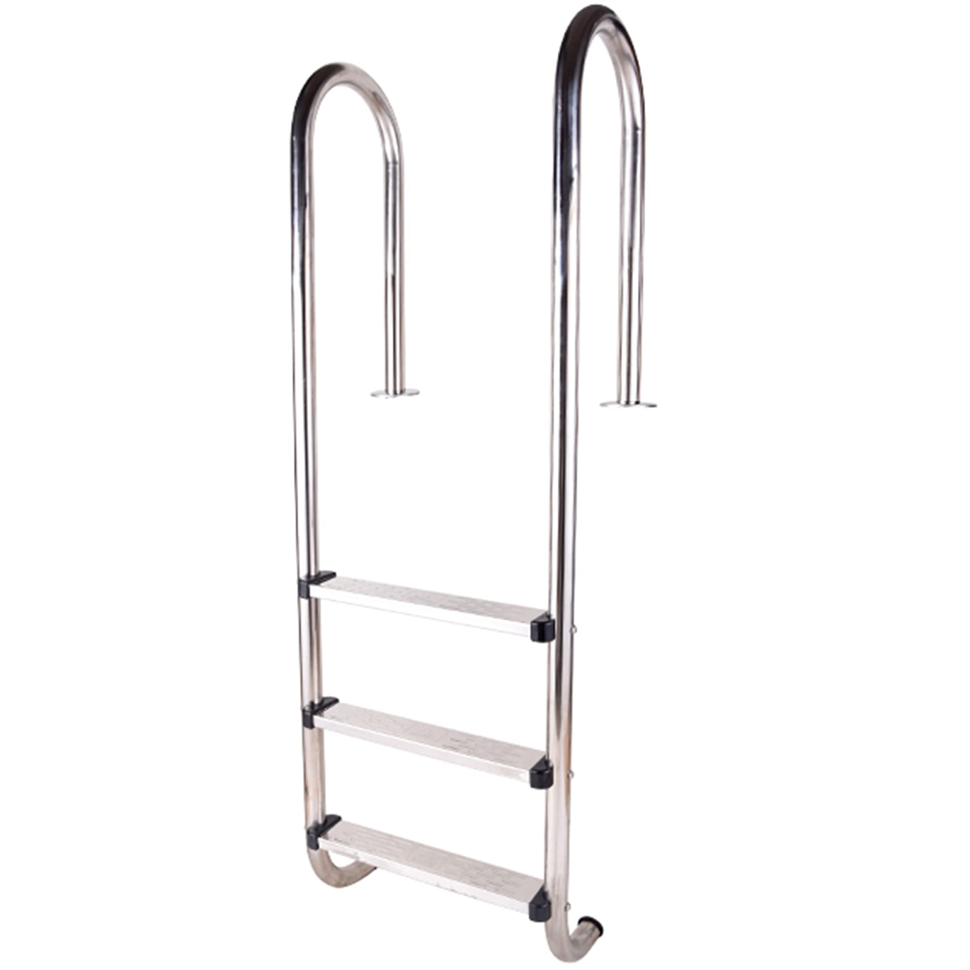 Échelle de Piscine SilteD, sans échelle d'escalade de Piscine intérieure et extérieure en Acier Inoxydable 304 pré-intégrée, échelle antidérapante à Source Chaude, avec 3 marches