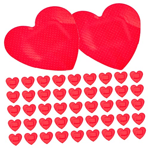Healeved 25 Uds Vendajes Adhesivos En Forma De Corazón Para Primeros Auxilios Apósitos Transpirables Y Resistentes Al Agua Para Heridas Pegatinas Hemostáticas Portátiles Para Uso En Casa Y Exterior