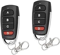 Vista 1 de Control remoto universal para puerta de garaje, control remoto de 433.92 Mhz para puerta, control remoto, llavero de control remoto, puerta de 2