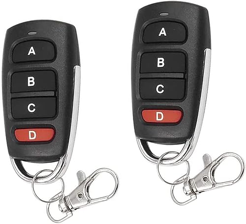 Control remoto universal para puerta de garaje, control remoto de 433.92 Mhz para puerta, control remoto, llavero de control remoto, puerta de 2