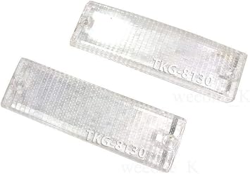 Aftermarket Parts K1AutoParts Clear Front Bumper Light Lens For Mitsubishi Mighty Max Pickup 1987-1996