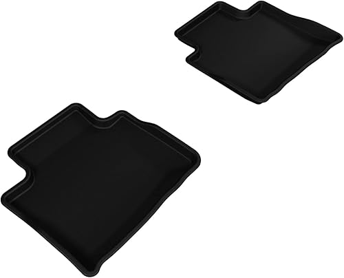 3D MAXpider - L1CH06421509 Segunda fila - Alfombrilla para todo tipo de clima para modelos seleccionados Chevrolet SS - Goma Kagu (negro)