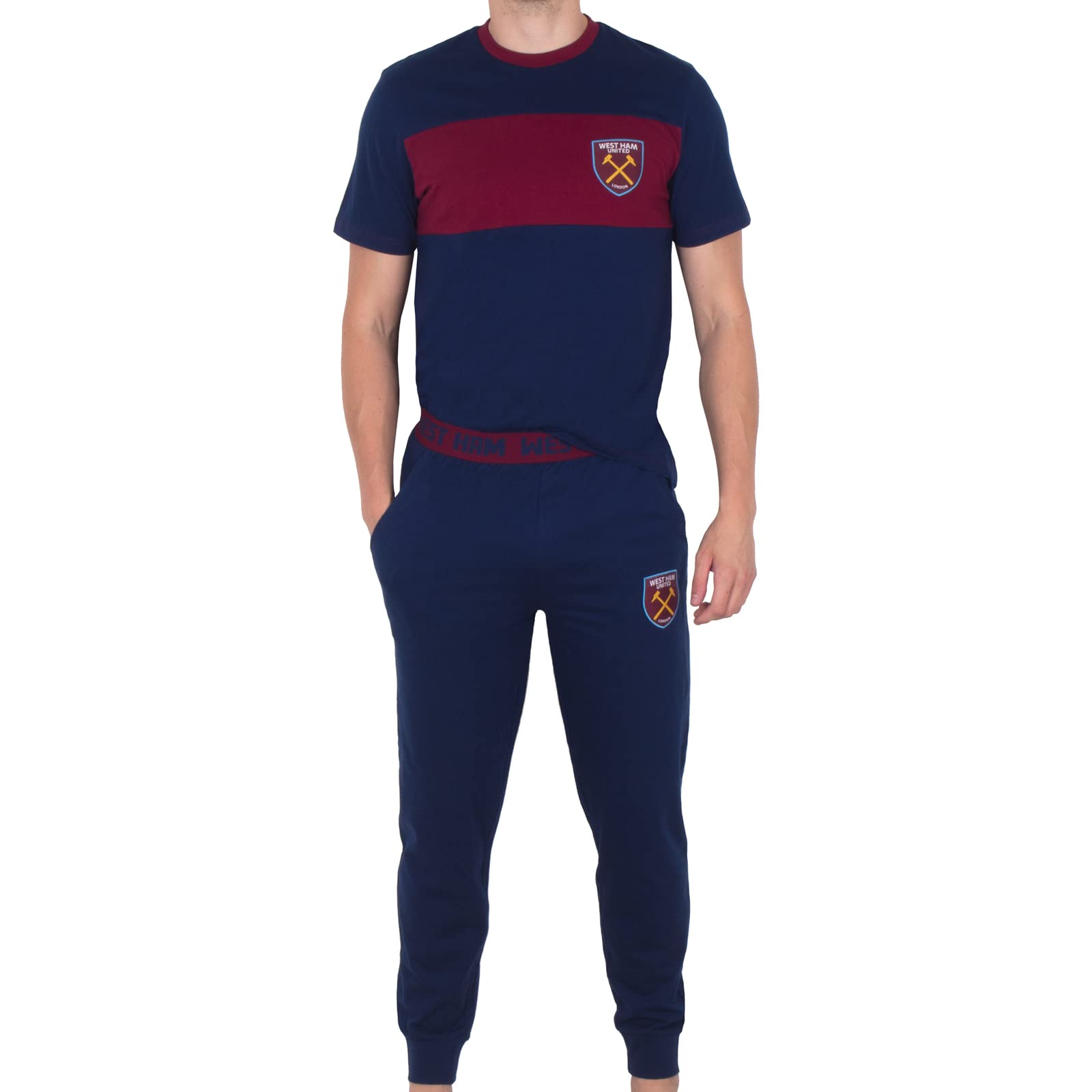 West Ham United Fcmens Pajamas Long Premium Set Official Soccer