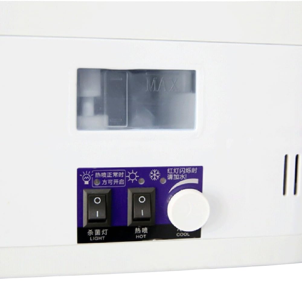Vaporisateur pour soin de l'humidité, pour le visage, pour sauna facial, buse rotative à 360°, lampe destructrice de bactéries, vaporisateur pour salon de beauté, salon de coiffure, usage domestique