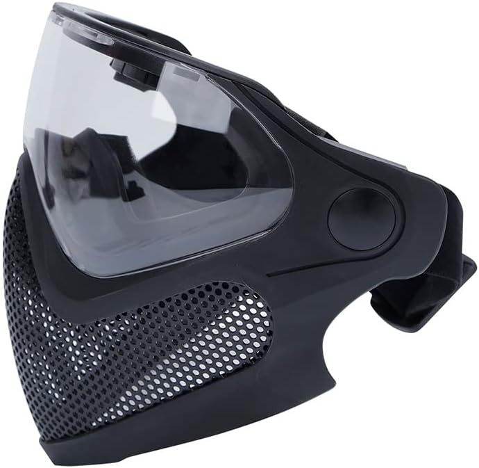 Tactical Fast Helmet Mount PC Mask with Goggles Outdoor Airsoft Paintball Shooting Sports Gear