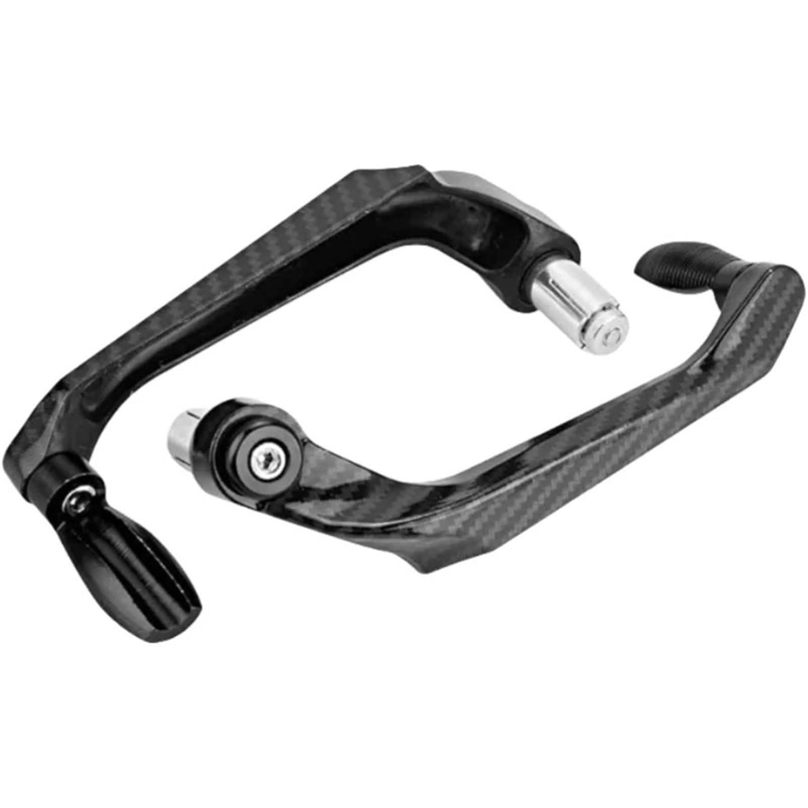AGSBCRTI Motorcycle Brake Protector Motorcycle Die-Casting Aluminum Alloy Handlebar Brake Clutch Lever Hand Guard Protector Handguard Motorcycle Handlebar Protector(Black)