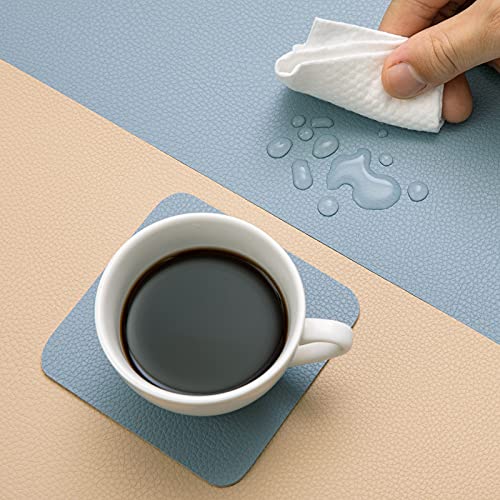 Myir JUN Leather Table Mats and Coasters - Image 3