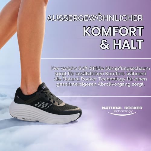 Skechers Damen Max Cushioning Endeavour Canova Turnschuhe, Black White, 38 EU Weit – Ansicht 3