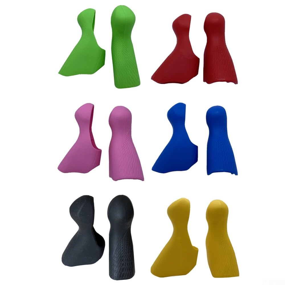 Manopole per leva del freno della bicicletta, copertura per leva del cambio per Shimano ST-5700 105 (rosso)
